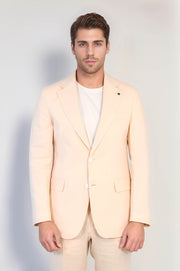 VELVARDE KETEN/MONO YAKA-ÇİFT YIRTMAÇ TAKIM SOMON